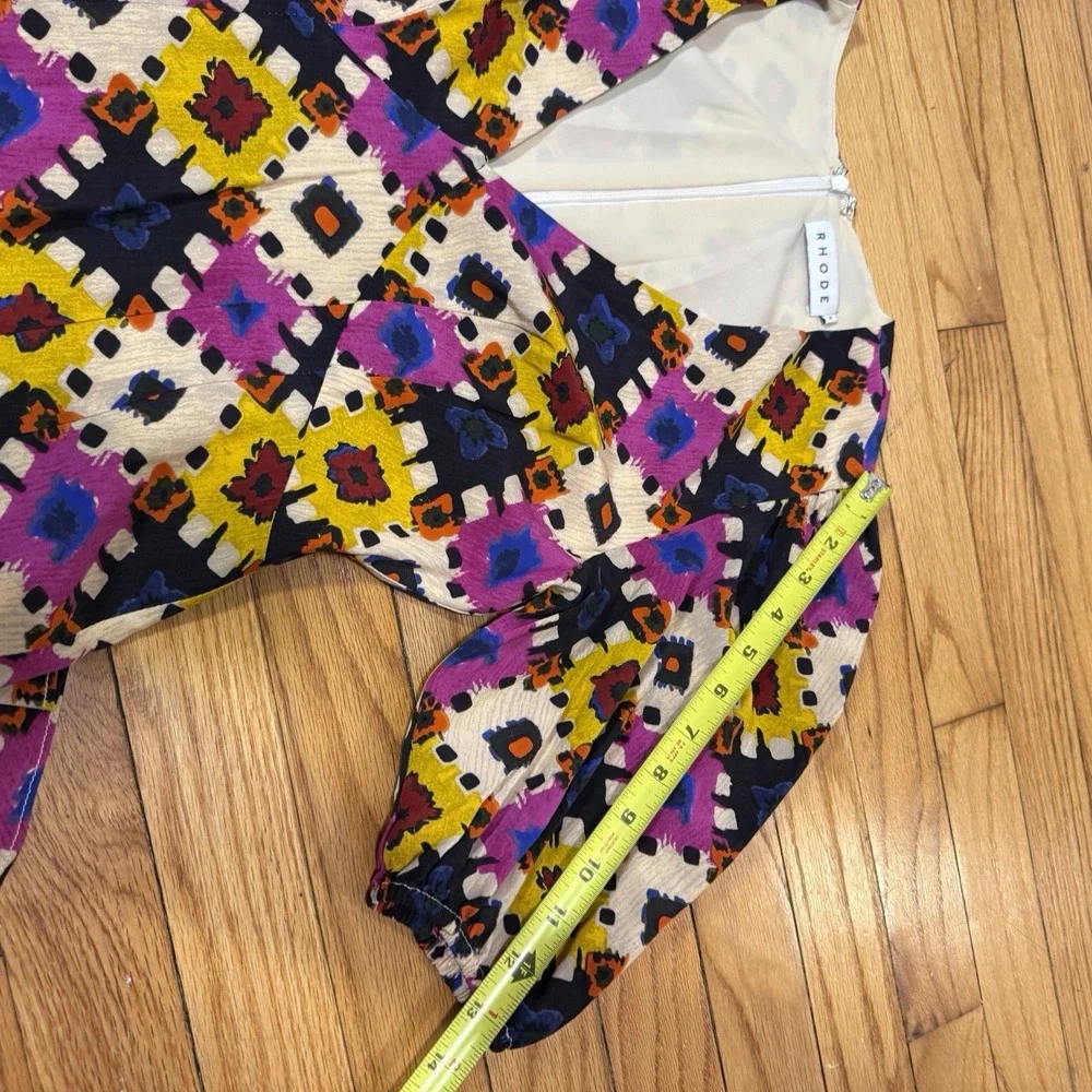 Rhode Ester V-Neck Midi Maxi Dress‎ in Aquarelle Size 2